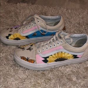 Tyler the creator inspired handpainted vans